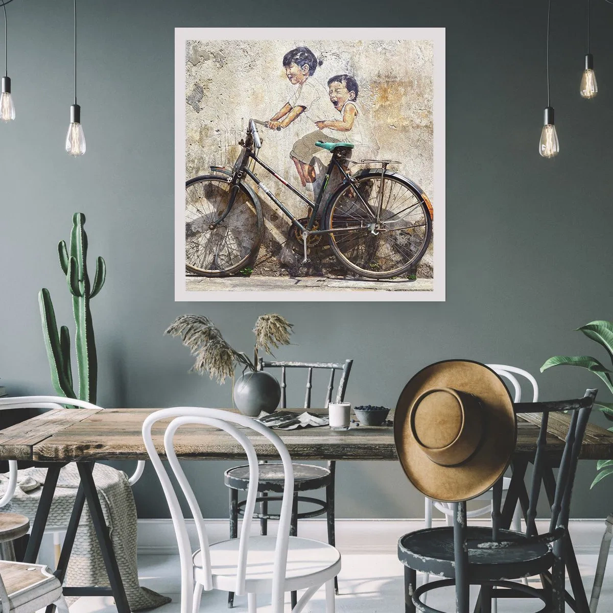 Affisch - Sant eller falskt? - 60x60 cm