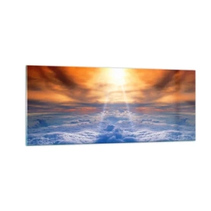 Glastavla - Bild på glas - Mystiskt landskap - 100x40 cm