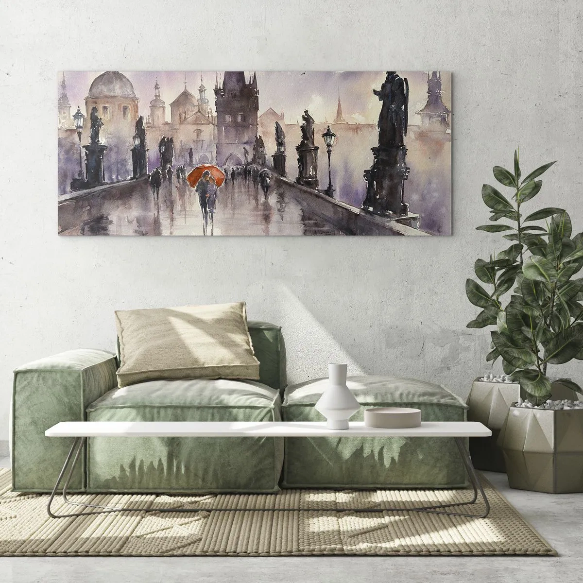 Glastavla - Bild på glas - Människor förändras inte - 100x40 cm