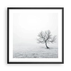 Affisch i svart ram - Mot intet - 50x50 cm