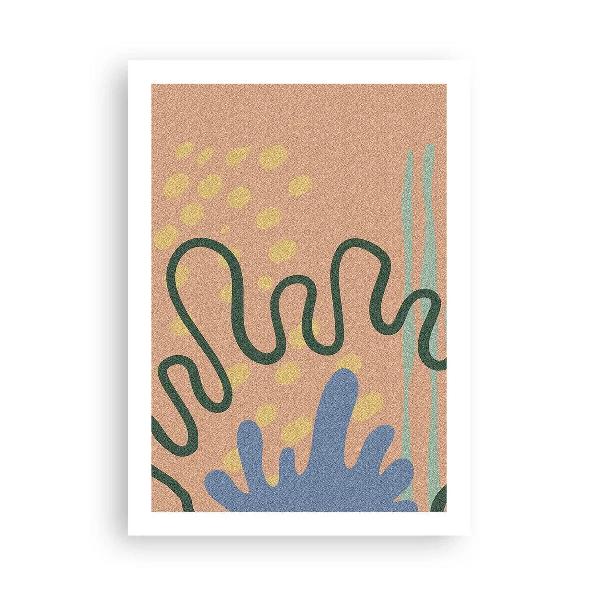 Affisch - Abstraktion: naturens mångfald - 50x70 cm