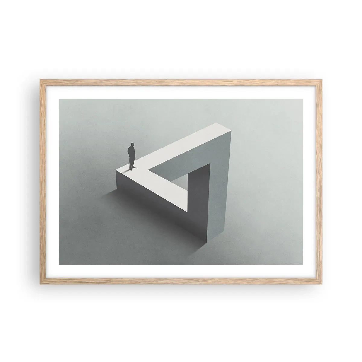 Affisch i ram av ljusek - Och ändå möjligt - 70x50 cm