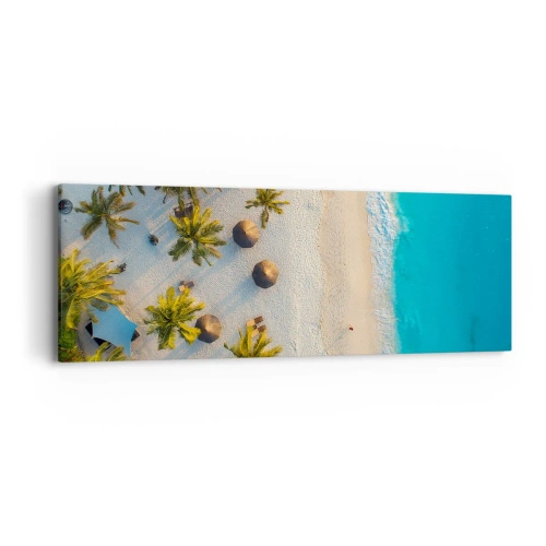 Canvastavla - Bild på duk - Välkommen till paradiset - 90x30 cm