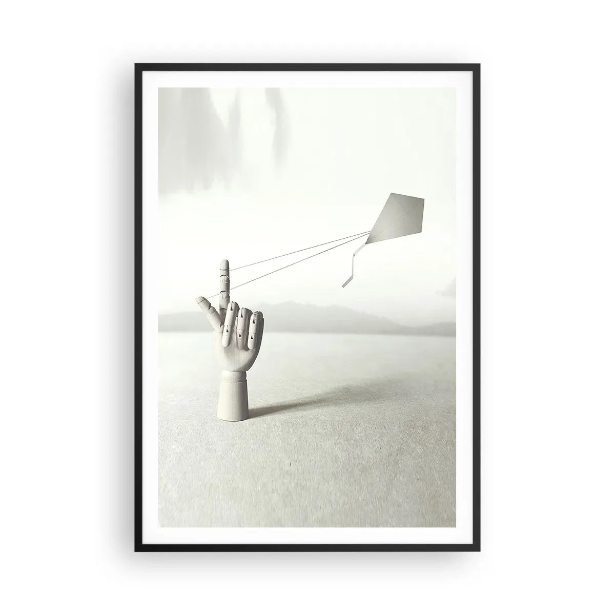 Affisch i svart ram - Test av styrka - 70x100 cm