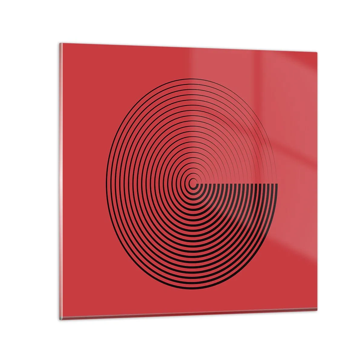 Glastavla - Bild på glas - Cirkulär rörelse - 50x50 cm