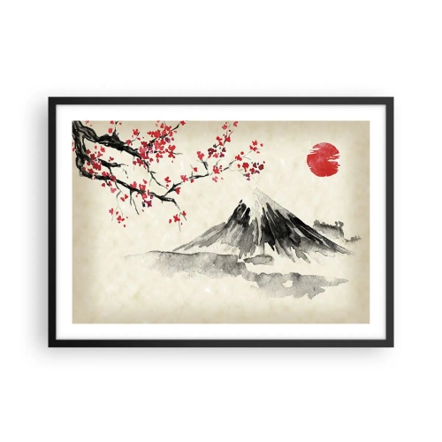 Affisch i svart ram - Bli kär i Japan - 70x50 cm