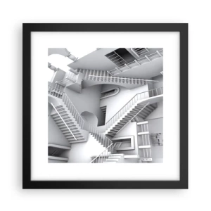 Affisch i svart ram - Rummets paradoxer - 30x30 cm