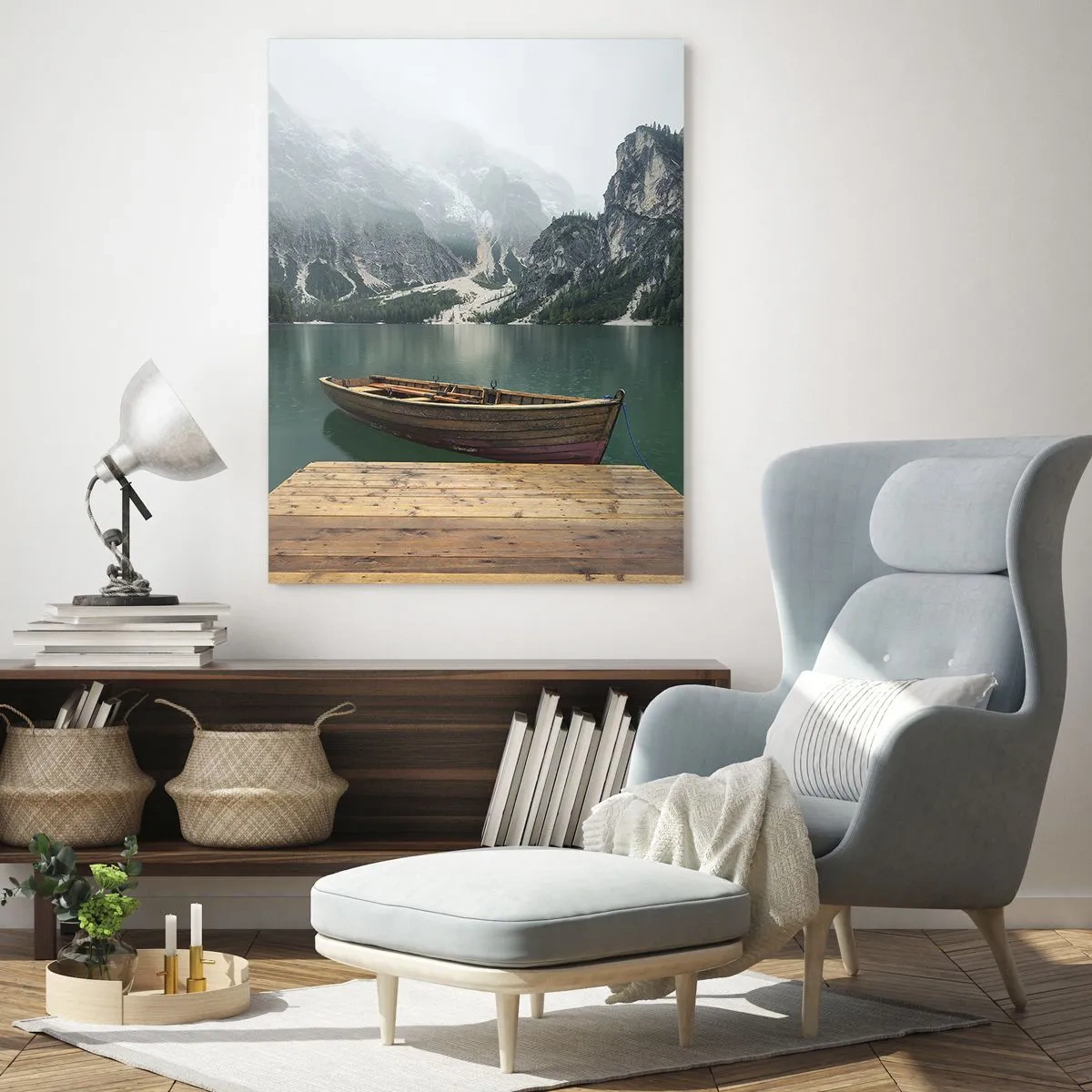 Glastavla - Bild på glas - Naturens mäktighet - 50x70 cm