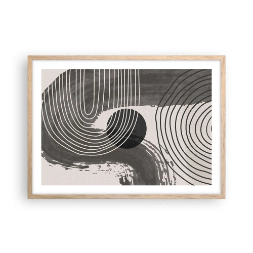 Affisch i ram av ljusek - Ovalen vinner - 70x50 cm