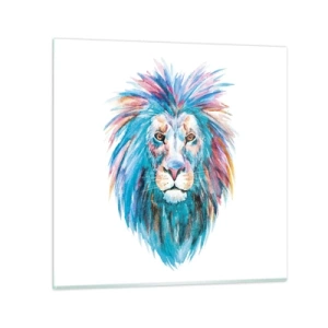 Glastavla - Bild på glas - Elektrifierande aura - 30x30 cm