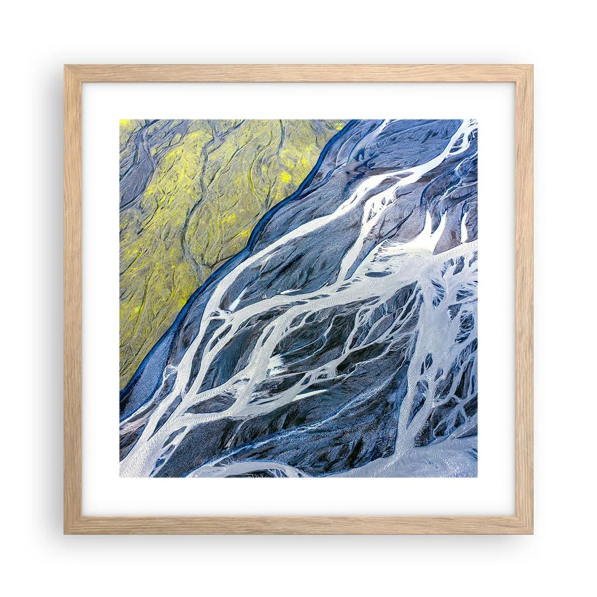 Affisch i ram av ljusek - Naturens grottmålningar - 40x40 cm