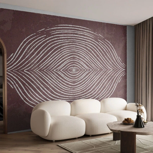 Fototapet Premium Canvas - Rymden talar - Boho, Åldrig, Bit - 300x210 cm