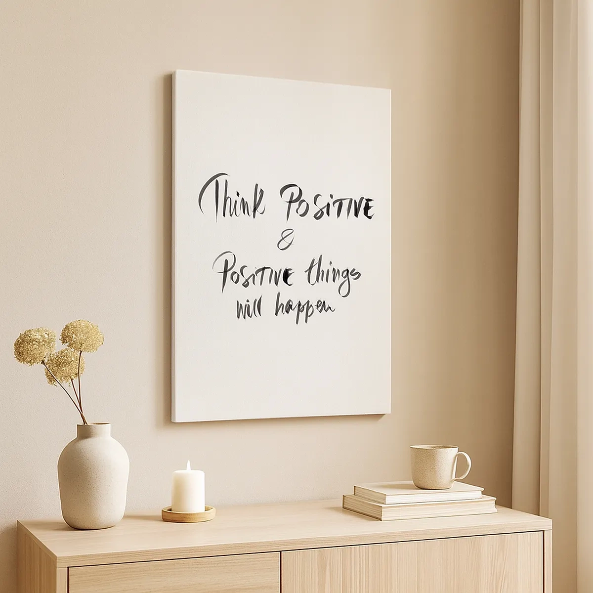 Canvastavla - Bild på duk - Hur ska man leva? - 50x70 cm