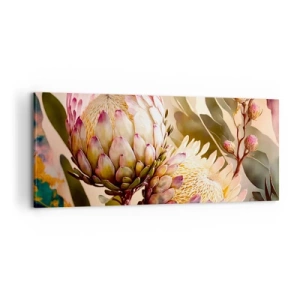 Canvastavla - Bild på duk - Ömsint omfamnad - 100x40 cm