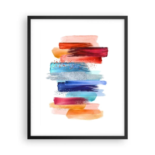 Affisch i svart ram - Upp och ner - 40x50 cm