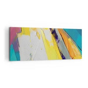 Canvastavla - Bild på duk - Världens anatomi - 100x40 cm