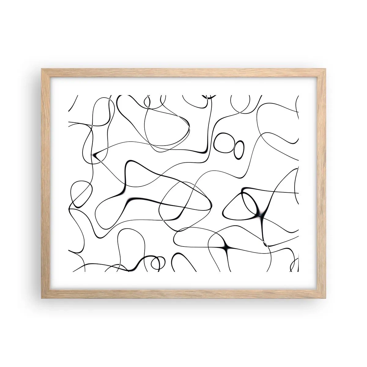 Affisch i ram av ljusek - Livets stigar, ödets tur - 50x40 cm