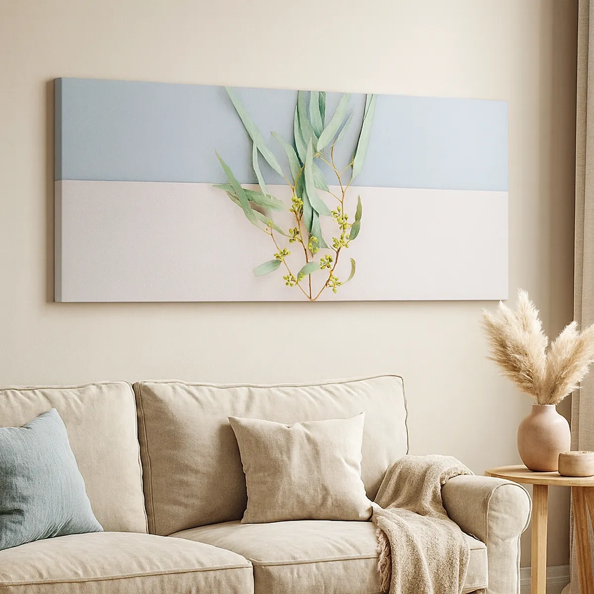 Canvastavla - Bild på duk - Pastellens subtilitet - 30x30 cm