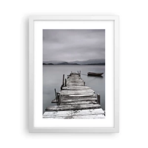 Affisch i vit ram - Imorgon kan du ge dig iväg - 30x40 cm