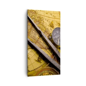 Canvastavla - Bild på duk - Var är skatterna? - 55x100 cm