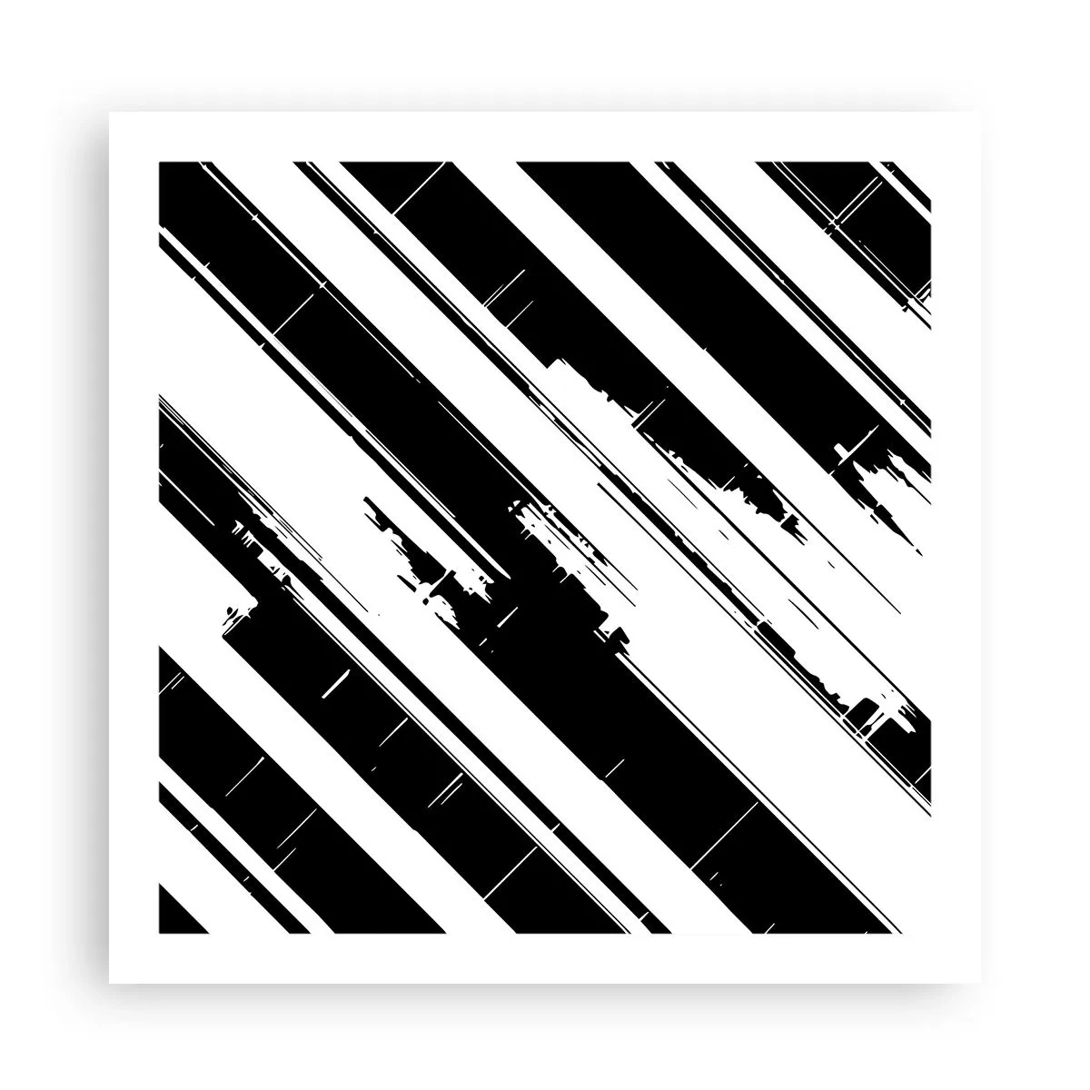 Affisch - Intensiv och dynamisk komposition - 60x60 cm