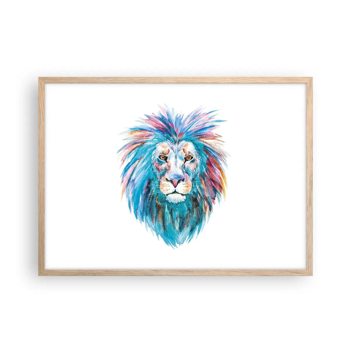 Affisch i ram av ljusek - Elektrifierande aura - 70x50 cm