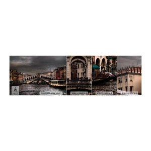 Fototapet Prov Standard Eco - Ett löfte om en kväll i Venedig - Stad, Venedig, Bro - 100x30 cm