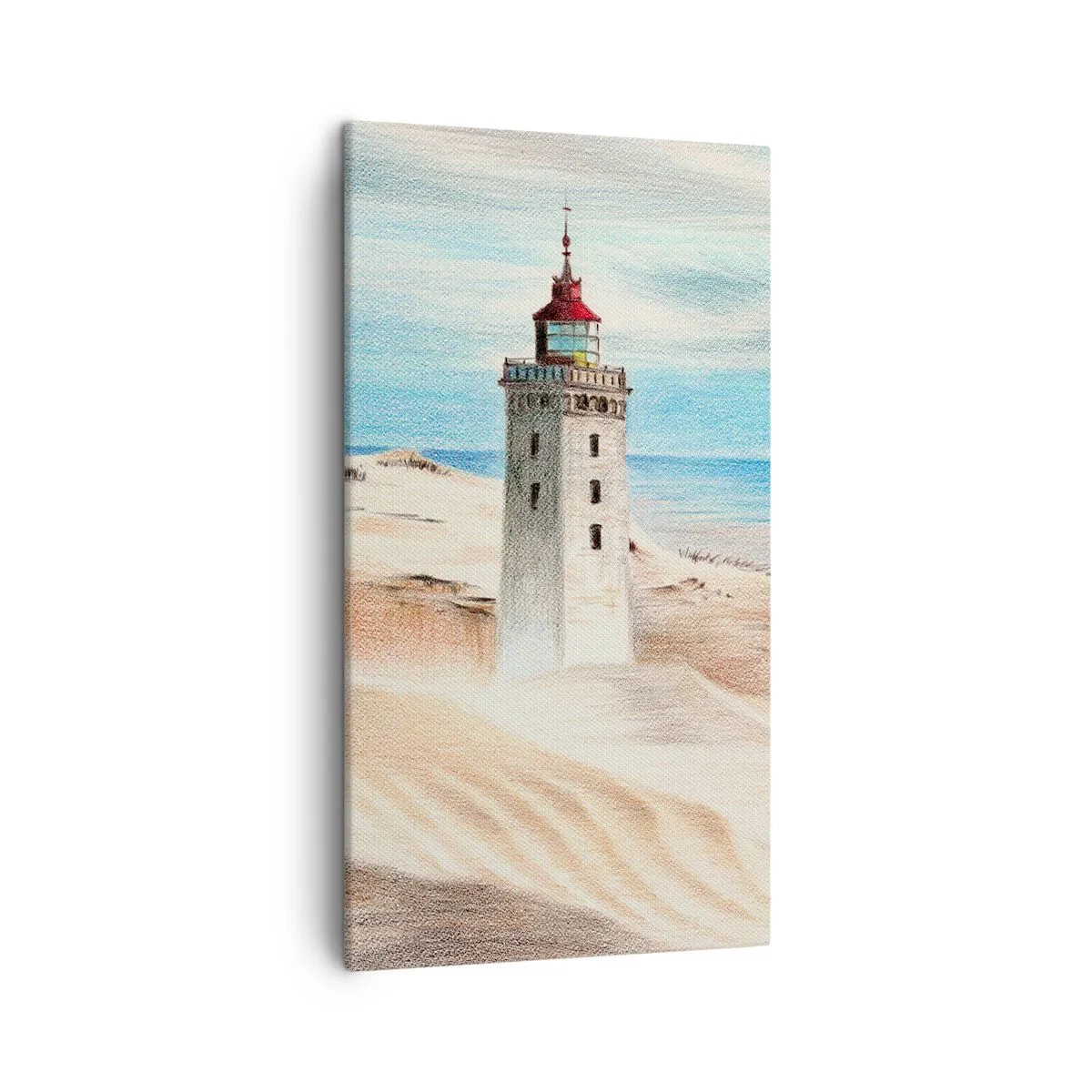 Canvastavla - Bild på duk - Tittar alltid i havet - 45x80 cm