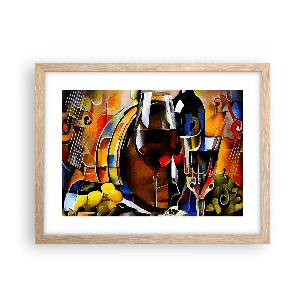 Affisch i ram av ljusek - Så blir världen färgglad - 40x30 cm