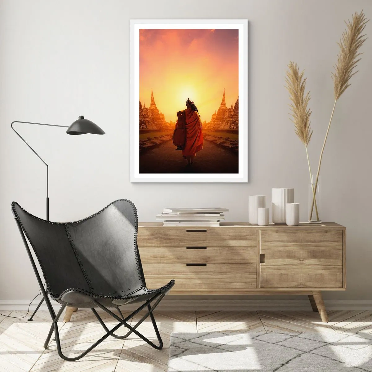 Affisch i vit ram - I lugn genom evigheten - 50x70 cm