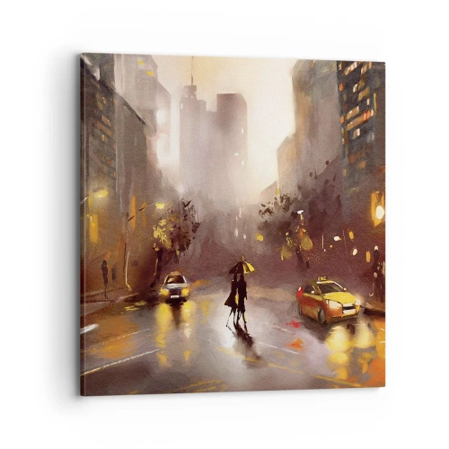 Canvastavla - Bild på duk - I New Yorks ljus - 70x70 cm