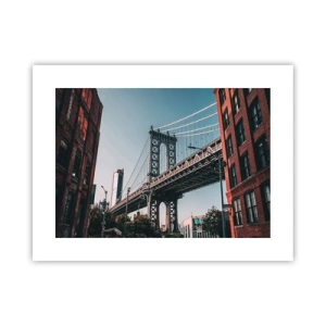 Affisch - Över stadens vågor - 40x30 cm