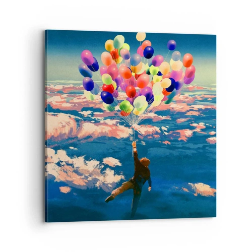 Canvastavla - Bild på duk - Uppfylld barndomsdröm - 70x70 cm