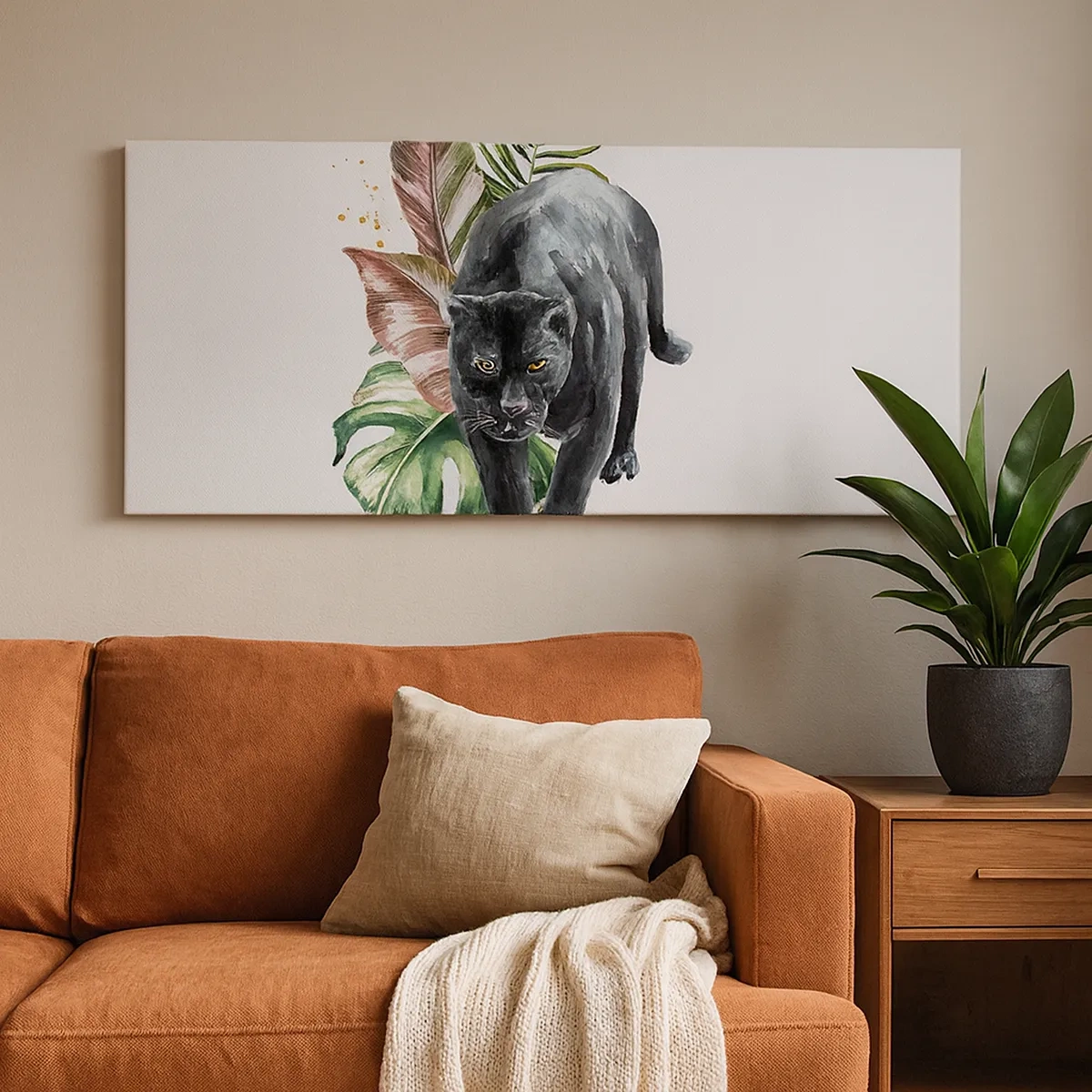 Canvastavla - Bild på duk - Vilt hjärta - 30x30 cm