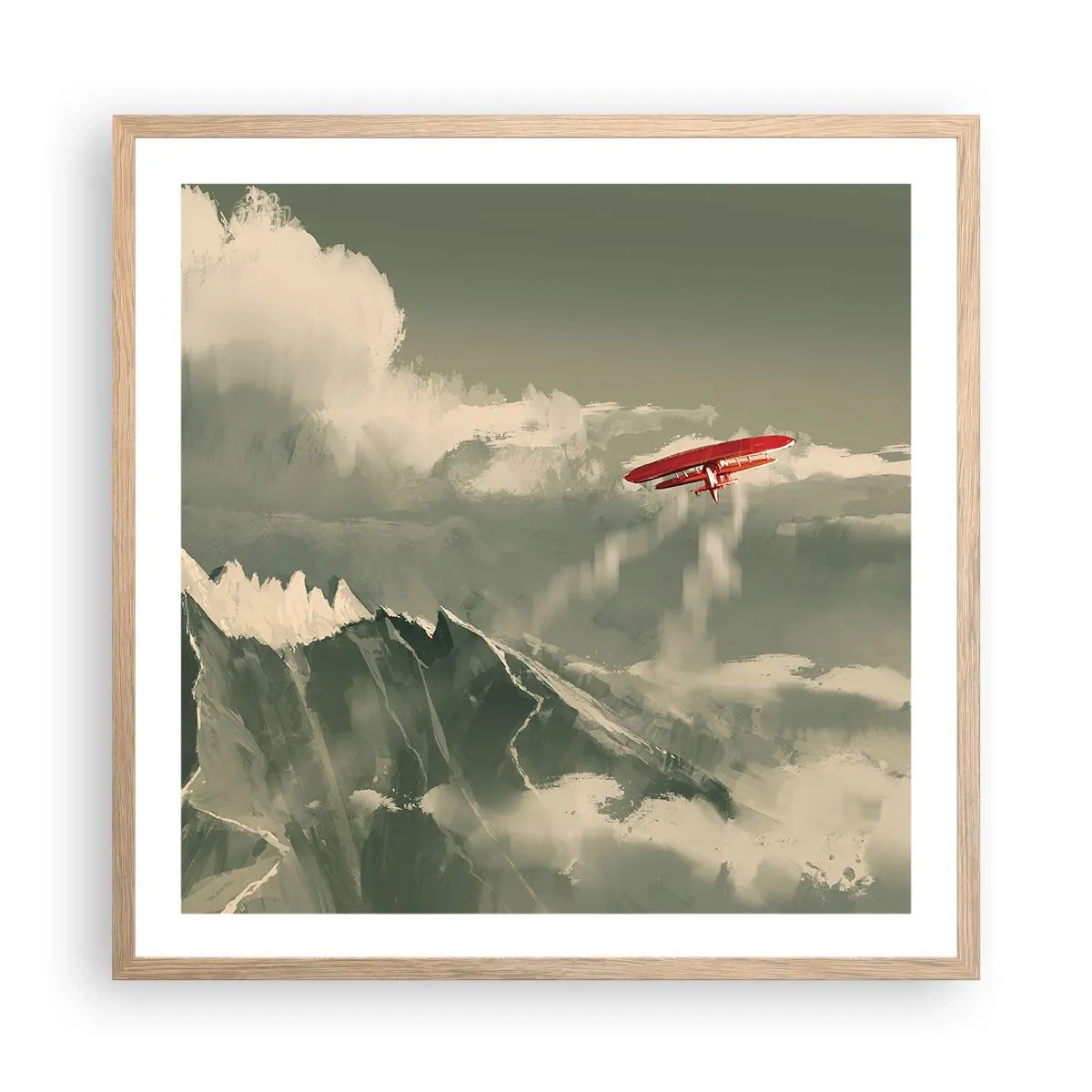 Affisch i ram av ljusek - Orädd pionjär - 60x60 cm