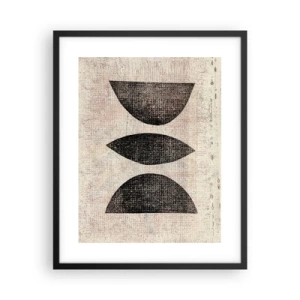 Affisch i svart ram - Etnisk abstraktion - 40x50 cm