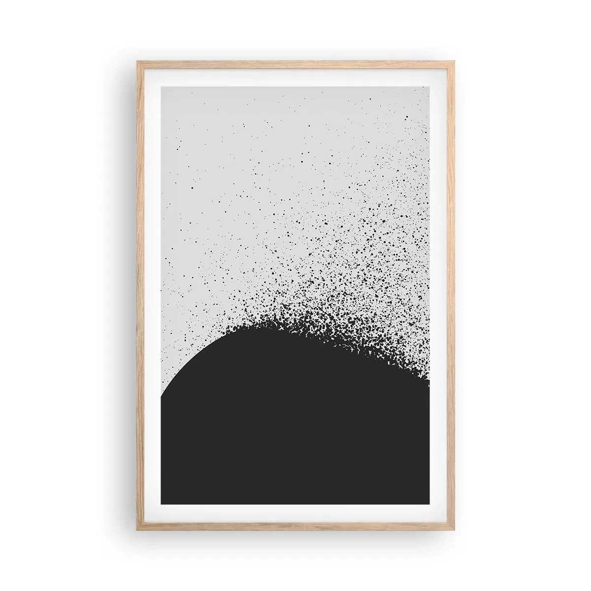 Affisch i ram av ljusek - Partiklarnas rörelse - 61x91 cm