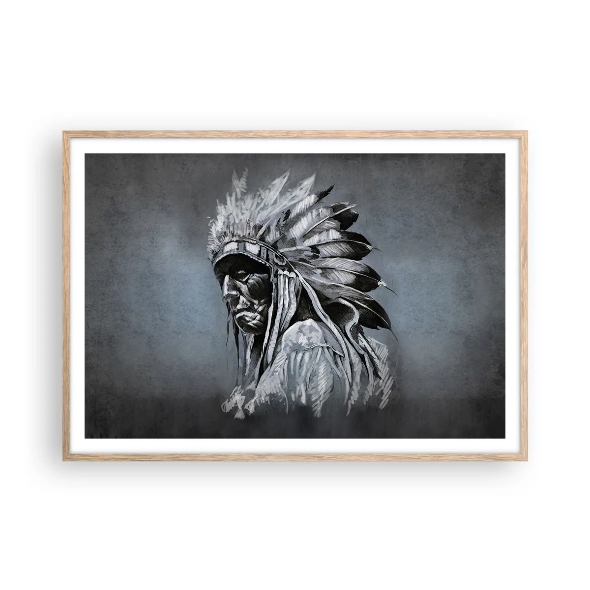 Affisch i ram av ljusek - Tillbaka till rötterna - 100x70 cm