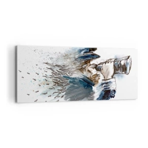 Canvastavla - Bild på duk - Tio i Beauforts skala - 100x40 cm