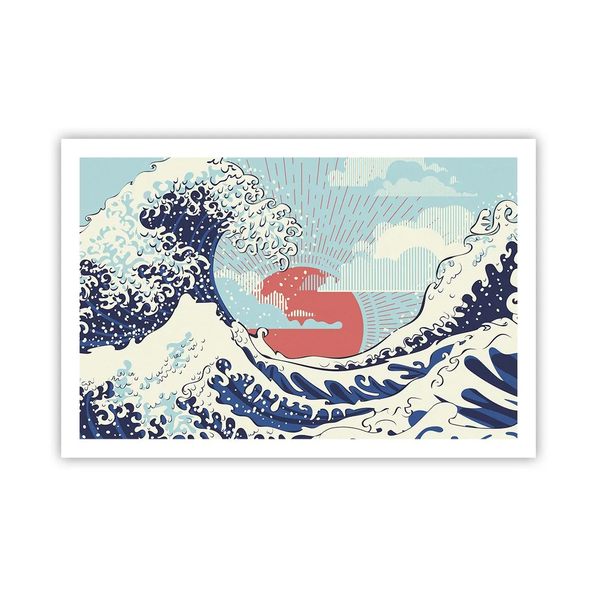 Affisch - Ur japanska inspirationer - 91x61 cm