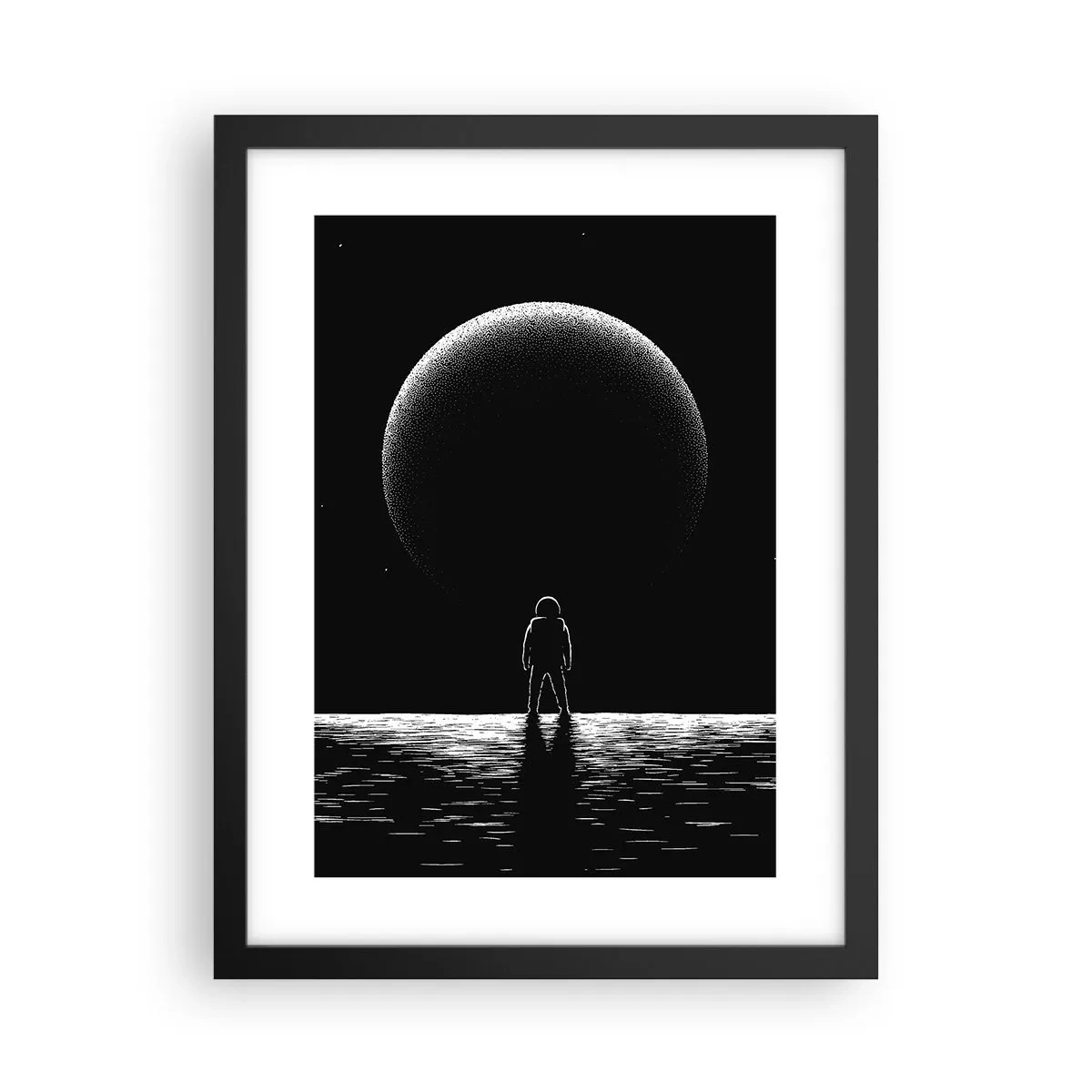 Affisch i svart ram - Ansikte mot ansikte - 30x40 cm