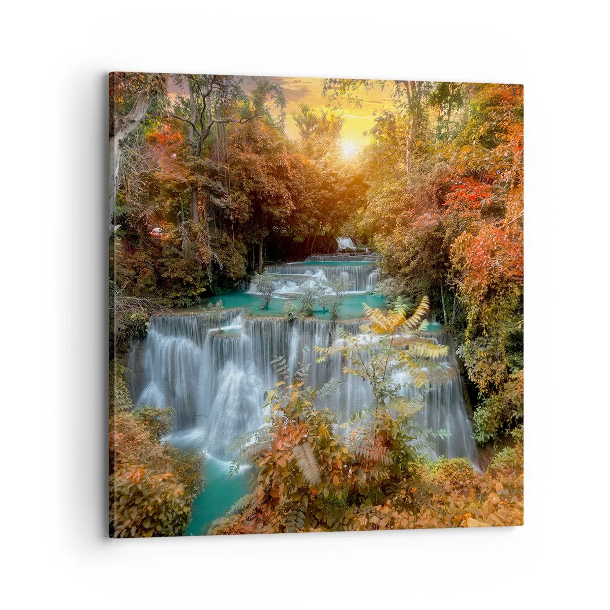 Canvastavla - Bild på duk - Skogens skatt - 70x70 cm