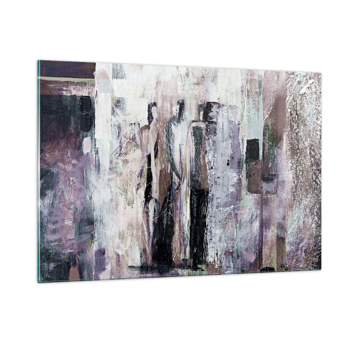 Glastavla - Bild på glas - De mystiska tre - 120x80 cm