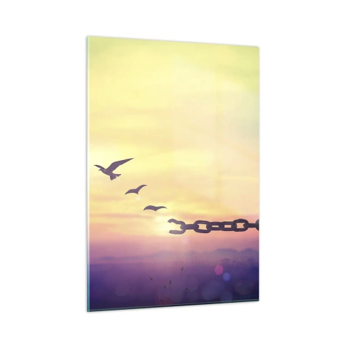 Glastavla - Bild på glas - Frihetens seger - 50x70 cm