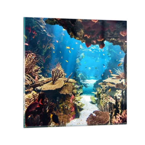 Glastavla - Bild på glas - Du har inte ens drömt - 60x60 cm