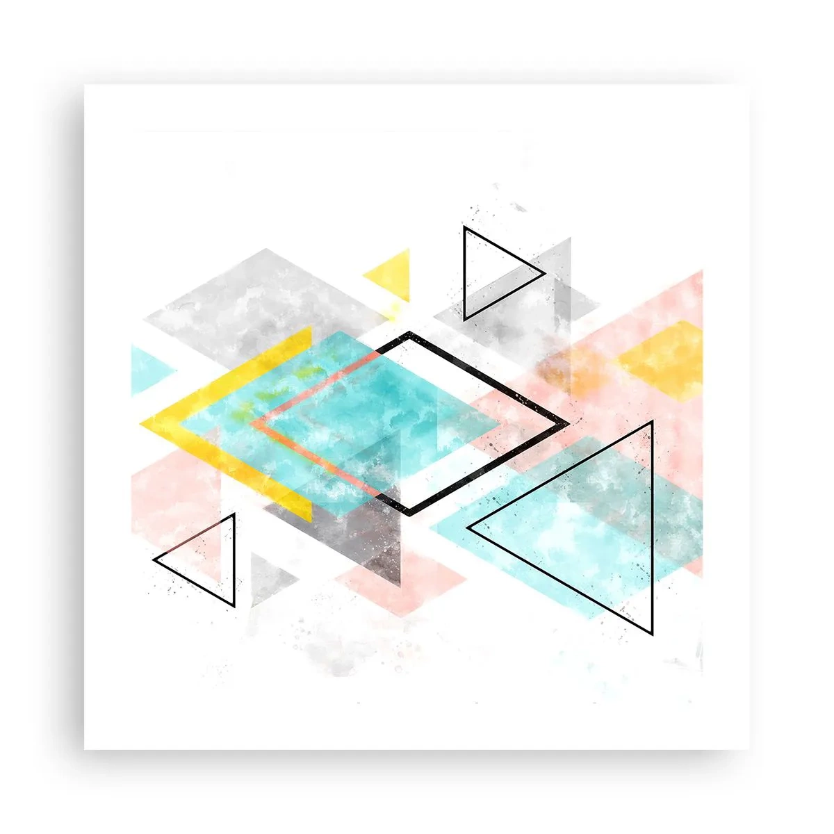 Affisch - Geometriskt spel - 50x50 cm