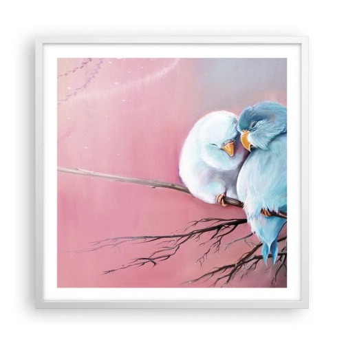 Affisch i vit ram - Lägga till något?… - 60x60 cm