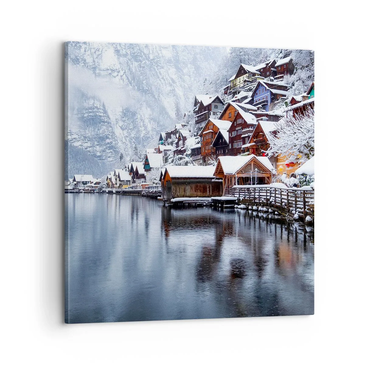 Canvastavla - Bild på duk - I vinterns dräkt - 60x60 cm