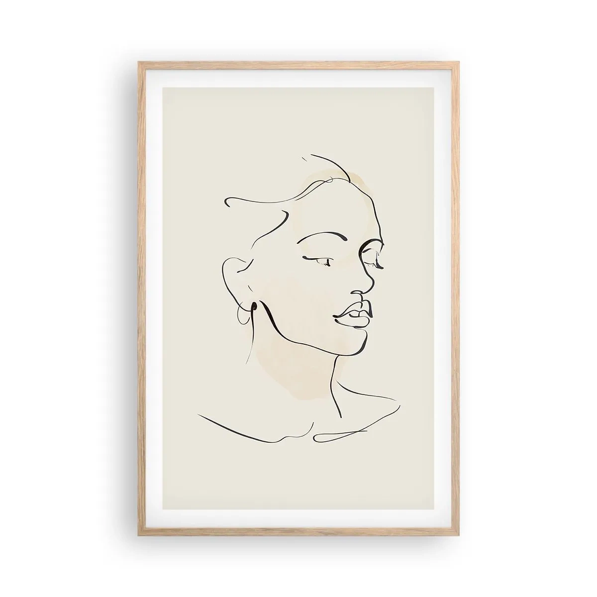 Affisch i ram av ljusek - Säkra drag - 61x91 cm