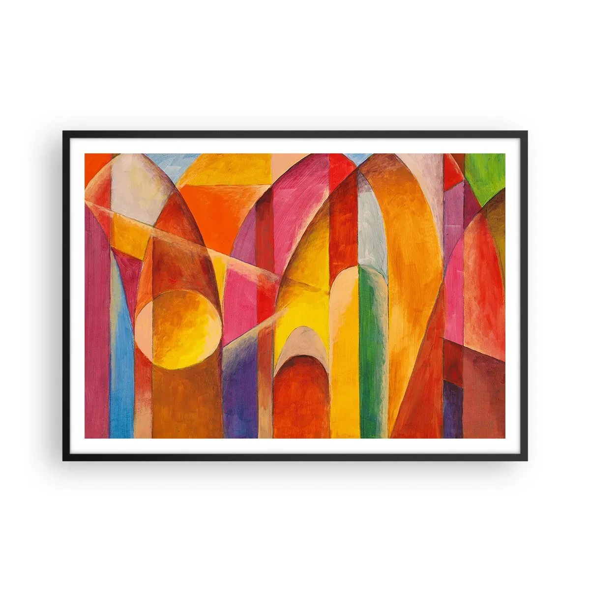 Affisch i svart ram - Solens domkyrka - 100x70 cm
